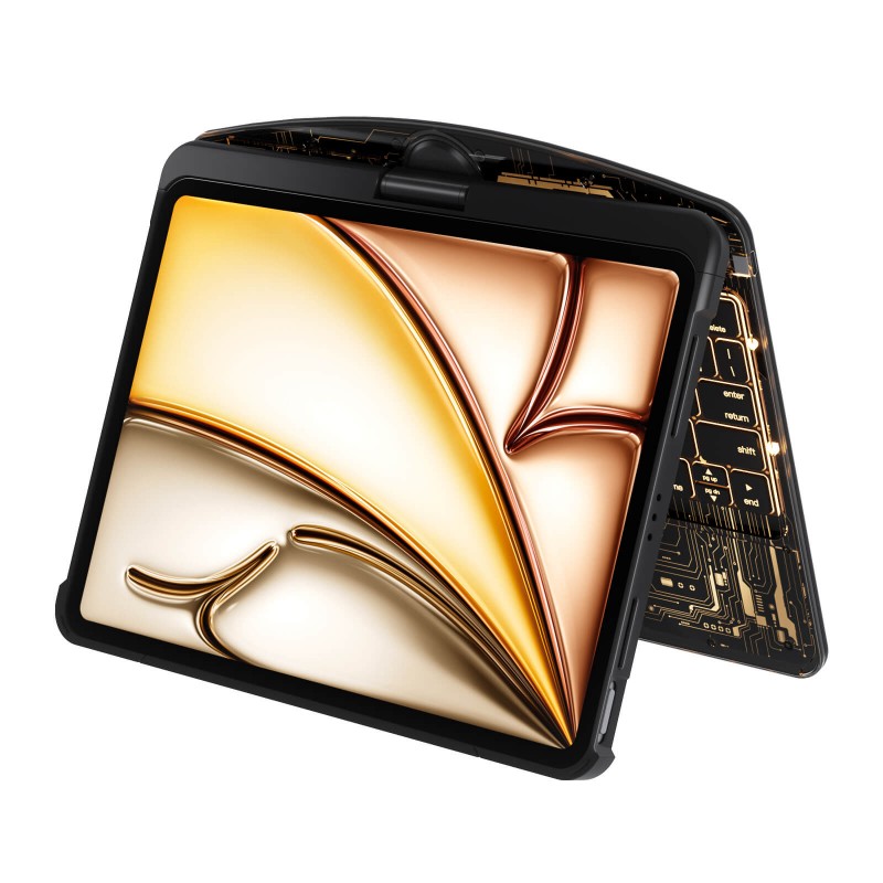 Transparent Black Backlit iPad Keyboard Case, Suitable for iPad Tablets, 7-Color Backlit,Magic Wireless Keyboard, 360°Rotating,with trackpad,Pencil Holder Transparent Black Backlit iPad Keyboard Case, Suitable for iPad Tablets, 7-Color Backlit,Magic Wireless Keyboard, 360°Rotating,with trackpad,Pencil Holder