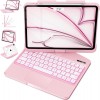 Pink Backlit iPad Keyboard Case, Suitable for iPad Tablets, 7-Color Backlit,Magic Wireless Keyboard, 360°Rotating,with trackpad,Pencil Holder Pink Backlit iPad Keyboard Case, Suitable for iPad Tablets, 7-Color Backlit,Magic Wireless Keyboard, 360°Rotating,with trackpad,Pencil Holder