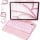 Pink Backlit iPad Keyboard Case, Suitable for iPad Tablets