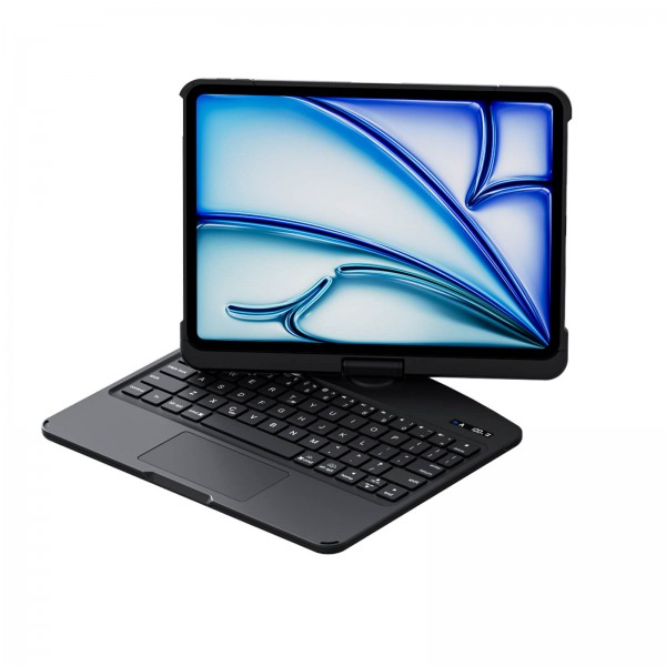 Black Backlit iPad Keyboard Case, Suitable for iPad Tablets