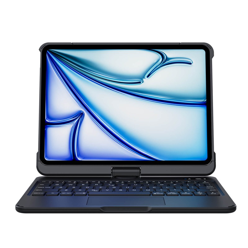 Black Backlit iPad Keyboard Case, Suitable for iPad Tablets, 7-Color Backlit,Magic Wireless Keyboard, 360°Rotating,with trackpad,Pencil Holder Black Backlit iPad Keyboard Case, Suitable for iPad Tablets, 7-Color Backlit,Magic Wireless Keyboard, 360°Rotating,with trackpad,Pencil Holder