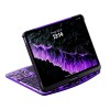 Transparent Purple Backlit iPad Keyboard Case, Suitable for iPad Tablets, 7-Color Backlit,Magic Wireless Keyboard, 360°Rotating,with trackpad,Pencil Holder