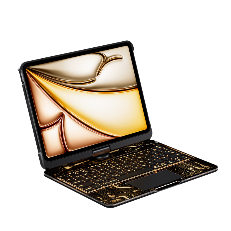 Transparent Black Backlit iPad Keyboard Case, Suitable for iPad Tablets, 7-Color Backlit,Magic Wireless Keyboard, 360°Rotating,with trackpad,Pencil Holder Transparent Black Backlit iPad Keyboard Case, Suitable for iPad Tablets, 7-Color Backlit,Magic Wireless Keyboard, 360°Rotating,with trackpad,Pencil Holder