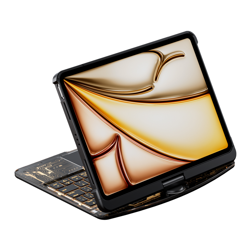 Transparent Black Backlit iPad Keyboard Case, Suitable for iPad Tablets, 7-Color Backlit,Magic Wireless Keyboard, 360°Rotating,with trackpad,Pencil Holder Transparent Black Backlit iPad Keyboard Case, Suitable for iPad Tablets, 7-Color Backlit,Magic Wireless Keyboard, 360°Rotating,with trackpad,Pencil Holder