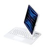 White Backlit iPad Keyboard Case, Suitable for iPad Tablets, 7-Color Backlit,Magic Wireless Keyboard, 360°Rotating,with trackpad,Pencil Holder White Backlit iPad Keyboard Case, Suitable for iPad Tablets, 7-Color Backlit,Magic Wireless Keyboard, 360°Rotating,with trackpad,Pencil Holder