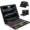 Transparent Black Backlit iPad Keyboard Case, Suitable for iPad Tablets