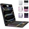 Transparent Black Backlit iPad Keyboard Case, Suitable for iPad Tablets