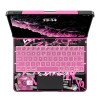 Transparent Pink Backlit iPad Keyboard Case, Suitable for iPad Tablets, 7-Color Backlit,Magic Wireless Keyboard, 360°Rotating,with trackpad,Pencil Holder